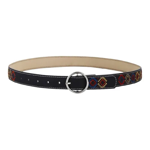 Lanza Винтаж Этнический стиль Цветочный Украшение Ремень Улучшенный Весенний Work Вышивка Индивидуальный Стиль Шпилька