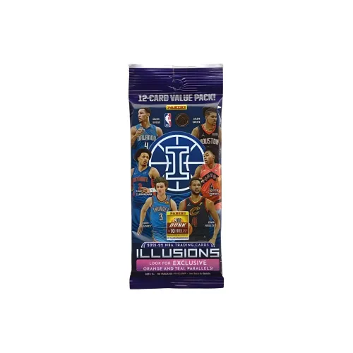 Панини NBA Баскетбольная карта 2021-22 Иллюзии Стоимость Пачка Фантастический Большой Парень Спортивные карты Целая Упаковка