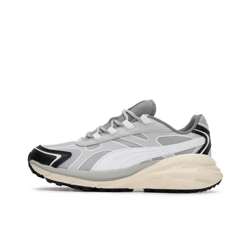 PUMA Hypnotic LS Abrupt Abrasion Resistant Дышащий Низкий Топ Casual Унисекс Серый Белый Черный