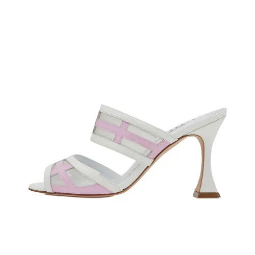 MANOLO BLAHNIK Слипоны 9 см Женские Белые