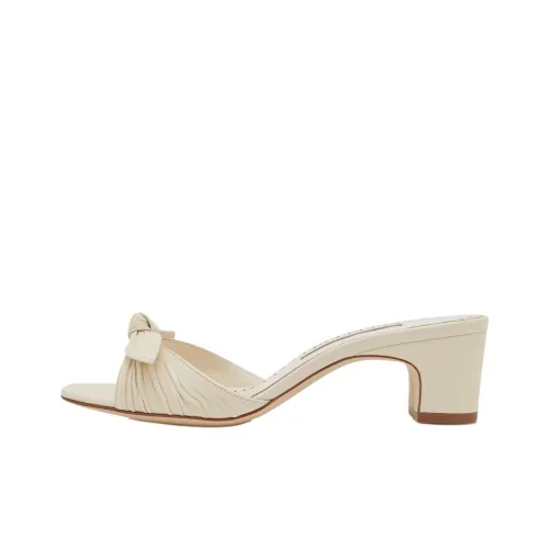 MANOLO BLAHNIK Слипоны 5 см Женские Белые