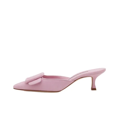 MANOLO BLAHNIK Домашние тапочки Розовые Женские