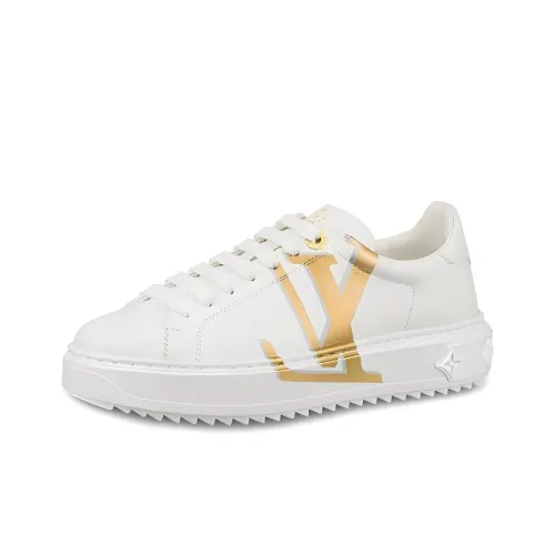 LOUIS VUITTON Time Out Спортивные кроссовки Женские Белые Золотые