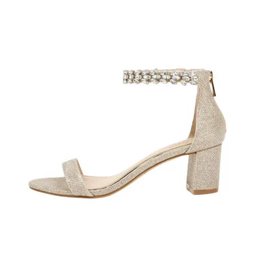 Badgley Mischka Bradley One Sandals с ремешком 5 см женские светло-золотой