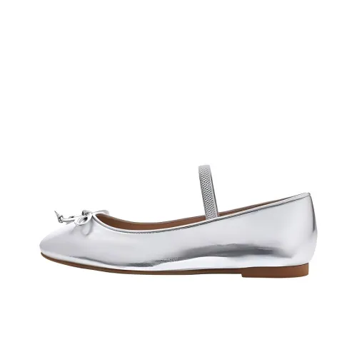 Stuart Weitzman SW Gabby Туфли Мэри Джейн Женские Серебряные