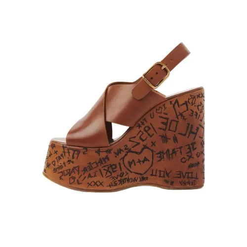 Chloe Maxime One Ремешок Сандалии 8 см Женские Коричневый