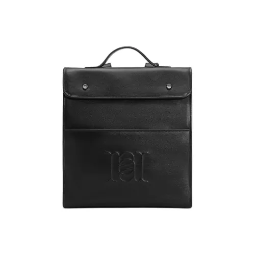 ANNALOCH Рюкзак из коровьей кожи среднего размера унисекс CAMEL Черный Хаки