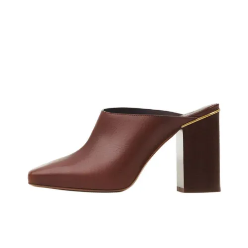 Chloe Домашние тапочки 9,5 см Женские Коричневый