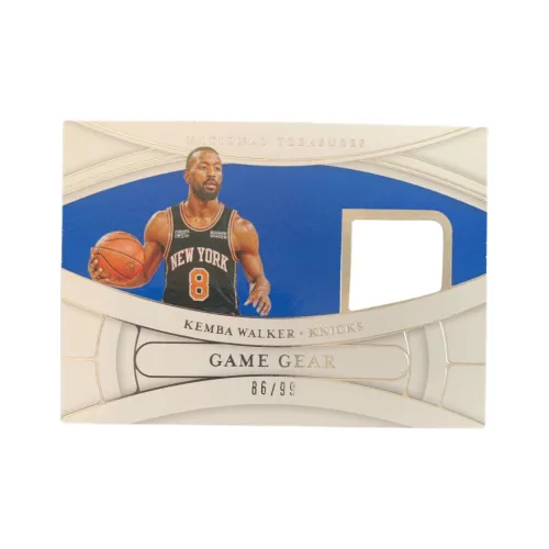 PANINI 2021 22 Knicks Kemba Уокер National Treasure Маленькое окно Джерси 86 99 Карта Through Спортивные карты 1 шт