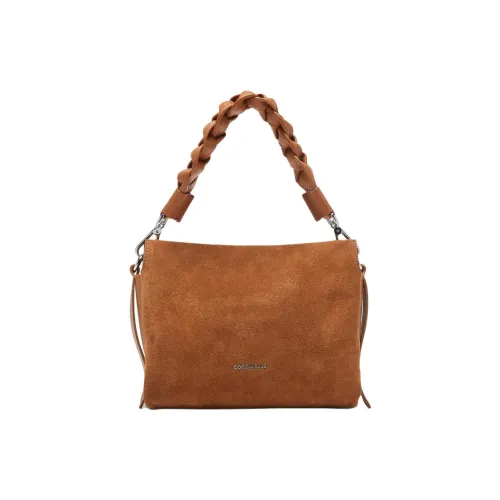 COCCINELLE Замша с GRAIN LEATHER Сумка через плечо Сумка Маленькая Женская Коричневая