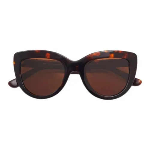 Other Stories Металл Акрил Акриловый эстер Бутадиен Стирол Кошачий глаз Солнцезащитные очки Женские Коричневый