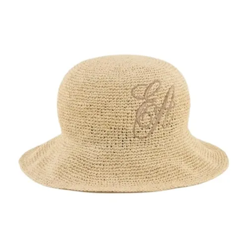 EMPORIO ARMANI Cotton Bucket Hats Женские Бежевый
