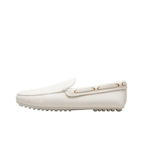 Car Shoe Лоферы с резиновым покрытием, цвет слоновая кость, мужской