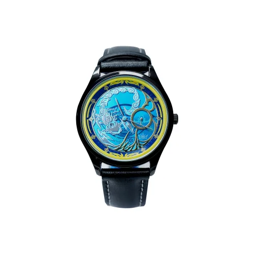 Ingyunshi Soul Land 2 Кварцевый механизм Естественная кожа Ремешок Часы Унисекс Серебристый циферблат