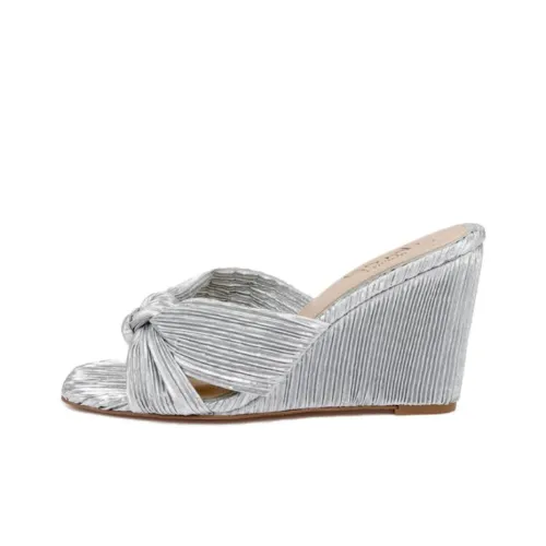 Badgley Mischka Слипоны 8,5 см Женские Серебряные