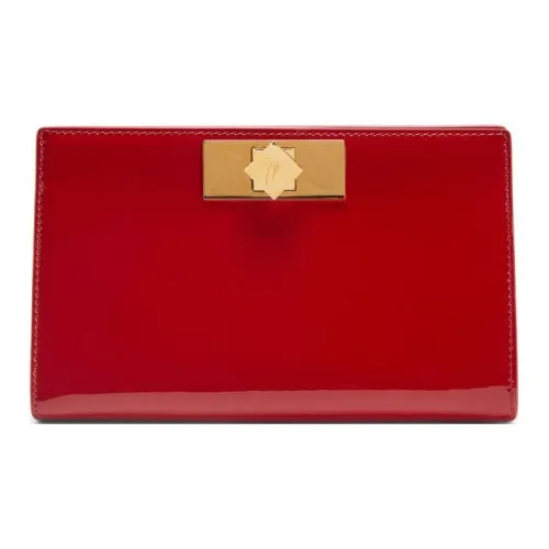 Giuseppe Zanotti GZ Лакированная кожа Одно плечо Через плечо Клатч Женский Красный