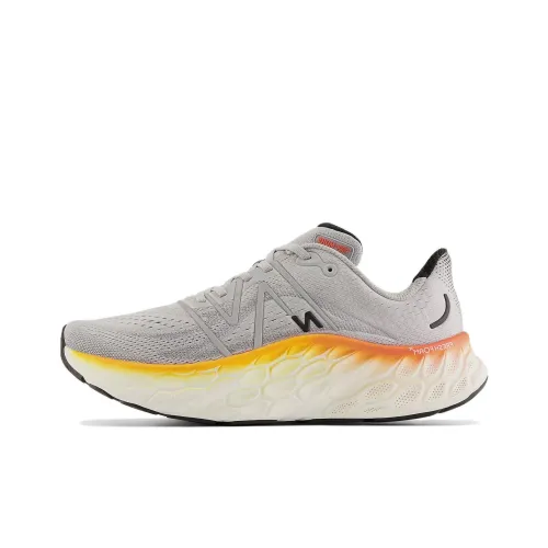 New Balance More v4 Устойчивые к истиранию Низкие Беговые кроссовки Мужские Бежевые Серые Желтые