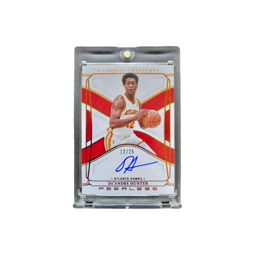 Панини ДеАндре Хантер Звезда Карта 12 25 Подписанная Автограф Карта Спортивные Карты 1 Упаковка