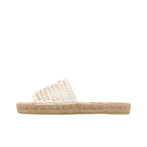 PRADA Слипоны Женские Бежевые