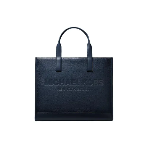 MICHAEL KORS Сумка Tote из кожаной галечницы сумка для покупок женская морской синий