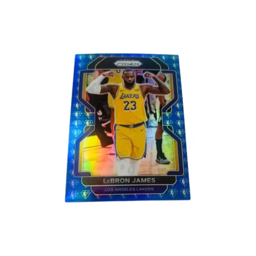 Панини ЛеБрон Джеймс Prizm Синий бриллиант 75-я годовщина Игрок Карта Карта Продукт пройдет Спортивные карты 1 шт