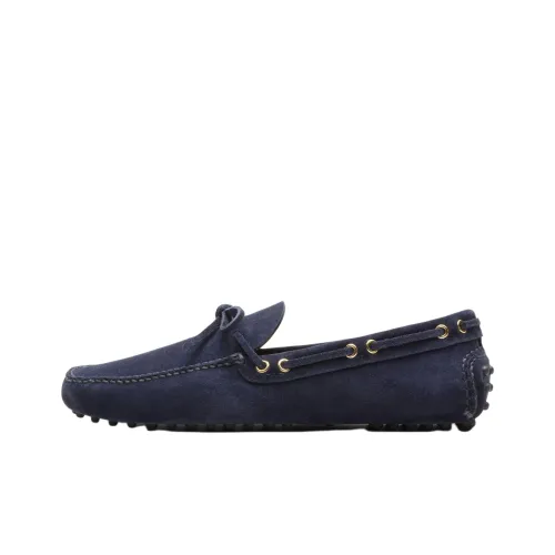 Car Shoe Лоферы с резиновым покрытием, морской синий, мужской