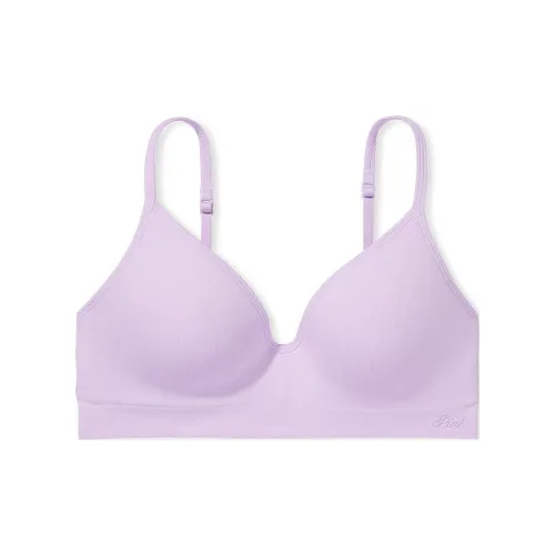Victoria's Secret Розовый Бесшовный Беспроводной PUSH UP Бюстгальтер PASTEL Lilac Бюстгальтер Женский Светло-фиолетовый
