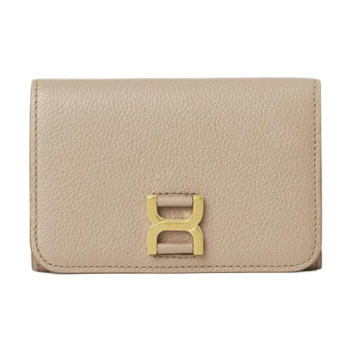 Chloe Marcie с рельефной телячьей кожей вставки из кожи кошелек женский фотиния серый