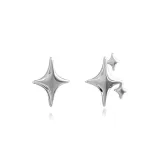 Асимметричные серьги-звезды