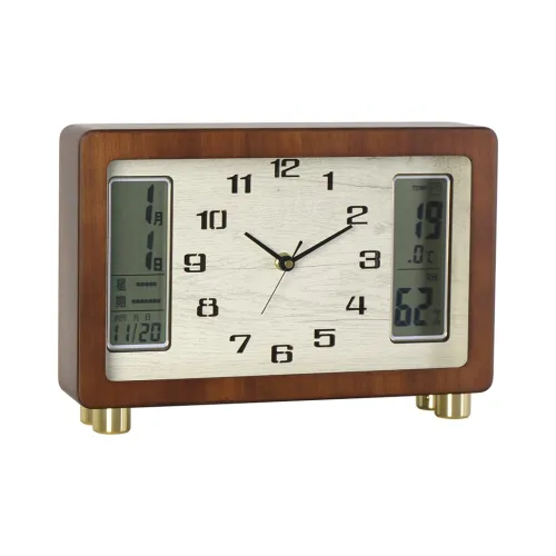 HENSE Кварцевый механизм часы на стол унисекс бежевый циферблат HD76