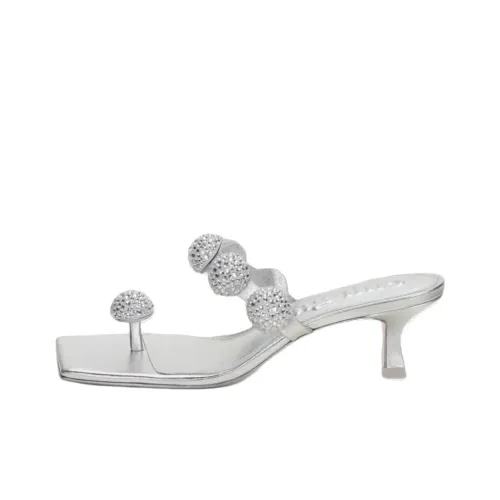 CULT GAIA Слипоны Женские Серебряные