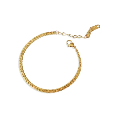 DXBR Титановый стальной браслет с покрытием из 18К золота женский золотой