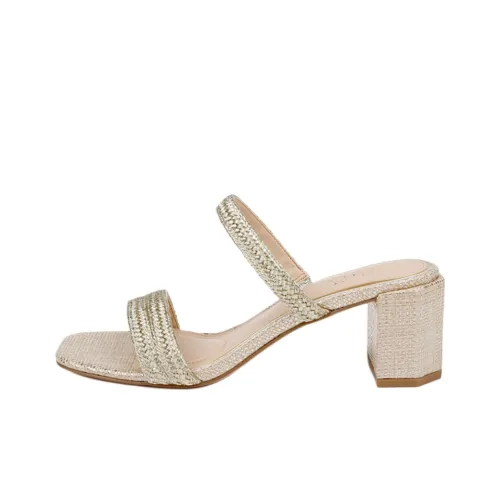 Badgley Mischka Слипоны 5,5 см Женские Золотые