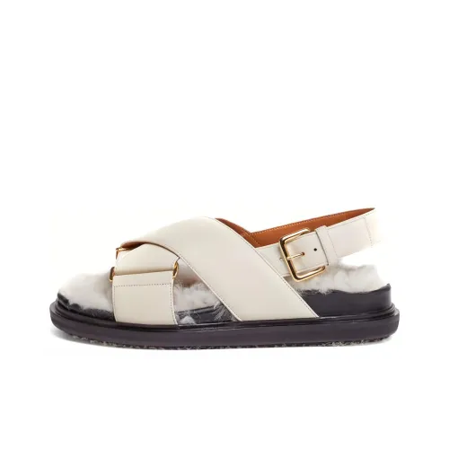 MARNI Fussbett Пляжные сандалии Женские Белые