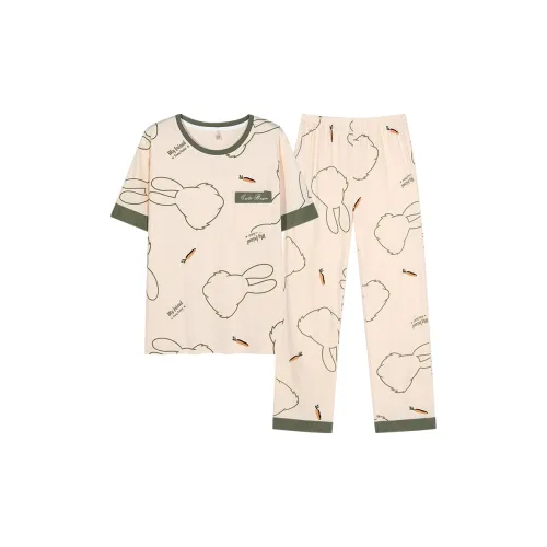 The Story Of The Flower Season Пижамный комплект женский абрикосовый