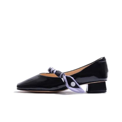 STEVE MADDEN Грубый каблук Мэри Джейн туфли 2,5 см женские черные