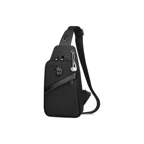 SEPTWOLVES Oxford Сумка через плечо Банан Sling Сумка Стандартная Мужская Черная Синяя