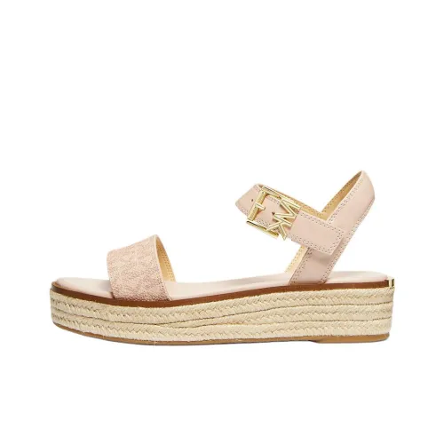 MICHAEL KORS Richie Smooth One Strap Sandals 4CM Women's Pink