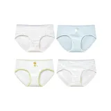 4 пачки (Фиолетовые полосы/Пудрово-синий/Белый с цветами/Синий)