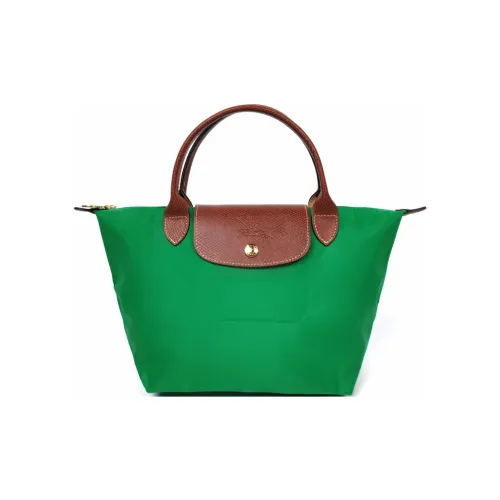 LONGCHAMP Le Pliage Полиамид Холст Кожа Сумка Холст Сумка Пельмени Сумка Маленькая Женская Зеленая
