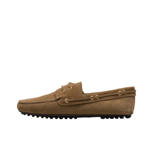 Car Shoe Лоферы с резиновым подошвой, коричневые, мужские