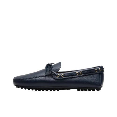 Car Shoe Лоферы с резиновым подошвой, темно-синие, мужские