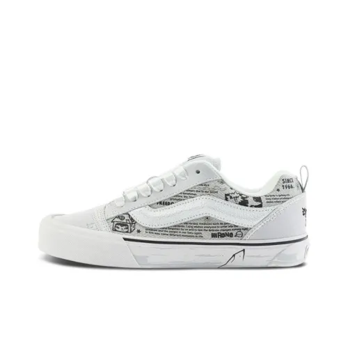 Vans Knu Skool Скейтборд Кроссовки Низкие Белые Унисекс