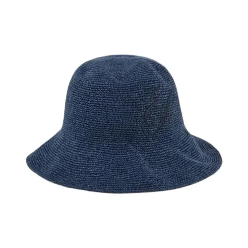 EMPORIO ARMANI Cotton Bucket Hats Женские Синий