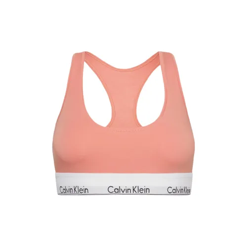 CALVIN KLEIN Бюстгальтер Европейская версия Женские Коралловый Миндаль