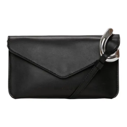 JW Anderson Full Рельефная голень кожа сумка через плечо сумка на плечо женская черная