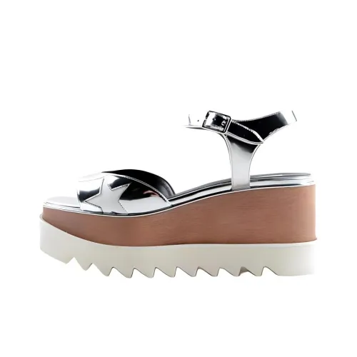 Stella McCartney Elyse One Ремешок Сандалии 8 см Женские Серебристые