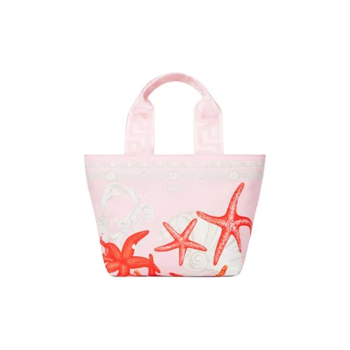 VERSACE Canvas Bag Tote Bag Shopping Bag Baby Small Pink Bag VERSACE Холщовая сумка Сумка-тоут Сумка для покупок Маленькая сумка для ребенка Розовая