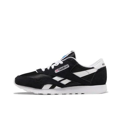 Reebok Classic Nylon Low Топ Повседневная обувь Женская Черный Белый