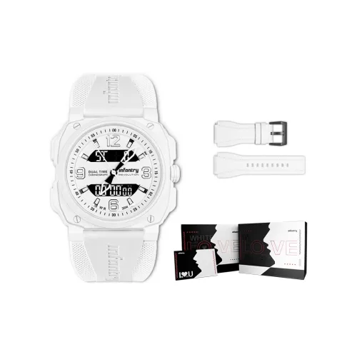 INFANTRY Small Ice Transparency Электронные часы Механизм Женские часы Белый циферблат